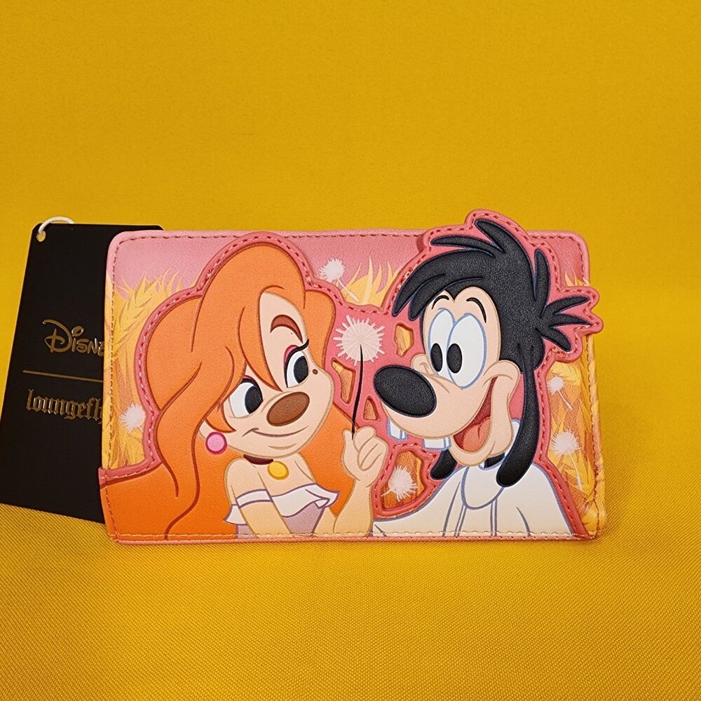 Loungefly Disney A Goofy Movie Max & Roxanne Dandelion Flap Wallet NEW - Picture 2 of 12